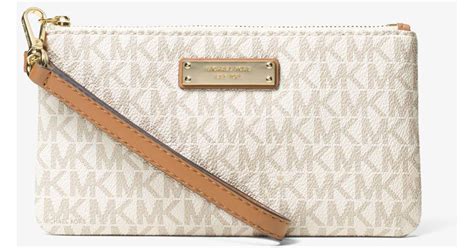 michael kors jet set medium logo crossover wristlet|michael kors jet set wristlet.